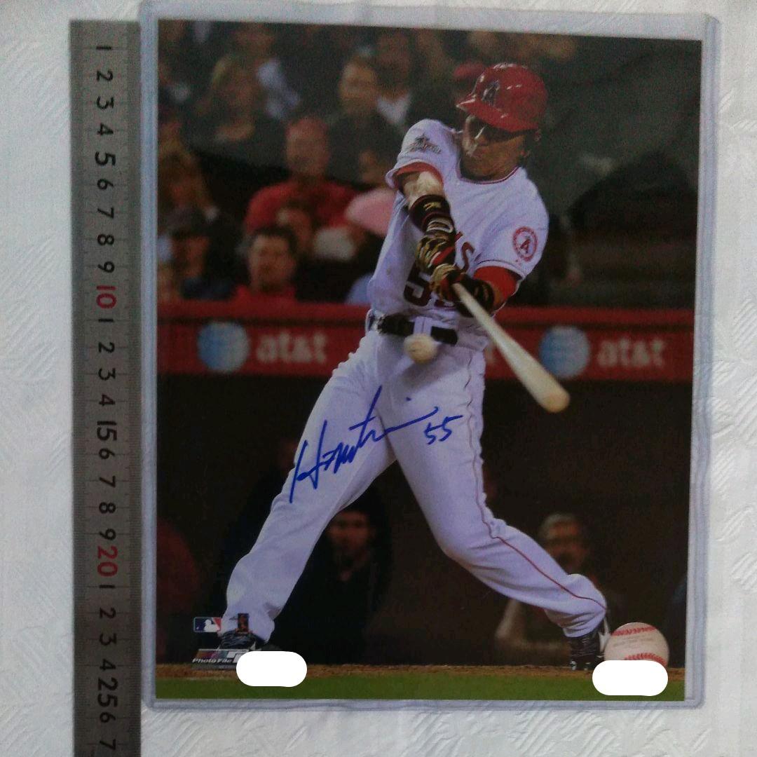 松井秀喜.エンゼルス.サイン写真　フォト