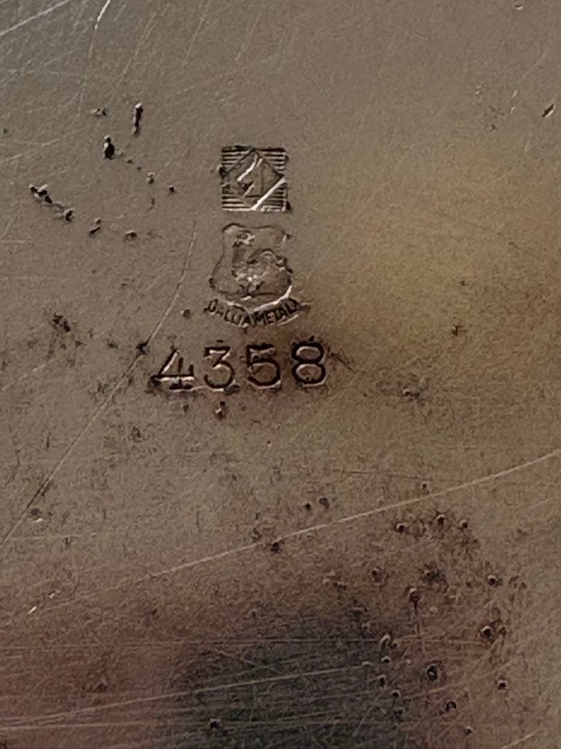 フランスアンティーク　クリストフル　ガリアメタル　カップ&ソーサー　銀食器