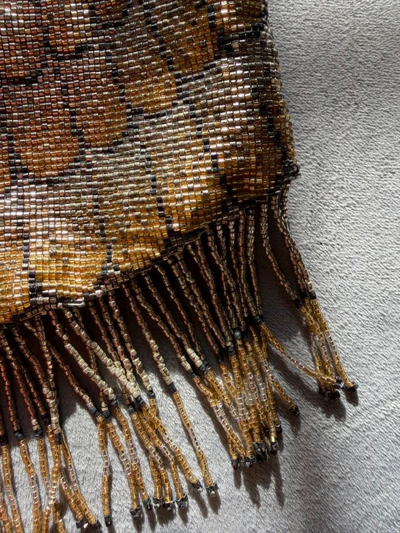 銀座◼︎白牡丹◼︎総ビーズバッグ 着物 謝恩会 冠婚葬祭 結婚式 パーティ 高級