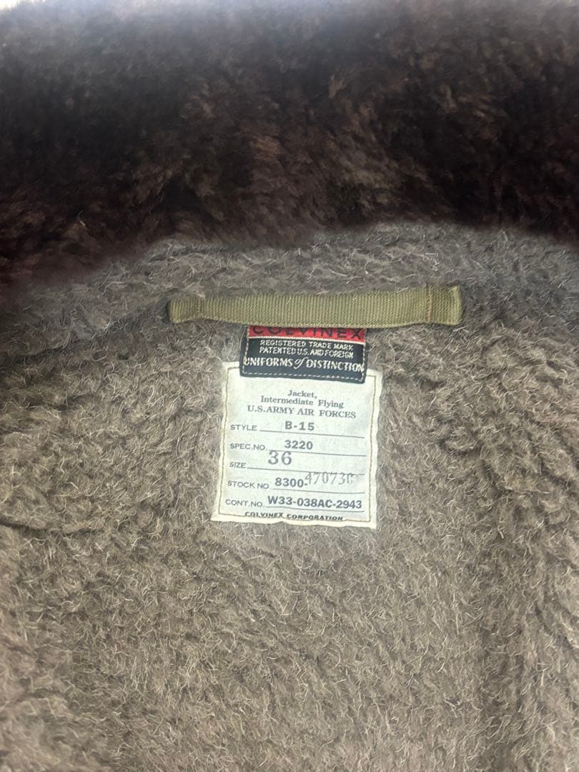 バズリクソンズ　B-15 COLVINEX　赤リブ　刻印ホイッスル付き