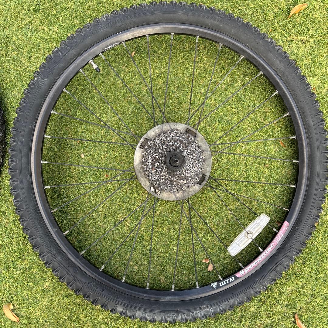 【WTB】26インチ 完組ホイール 前後セット 9速