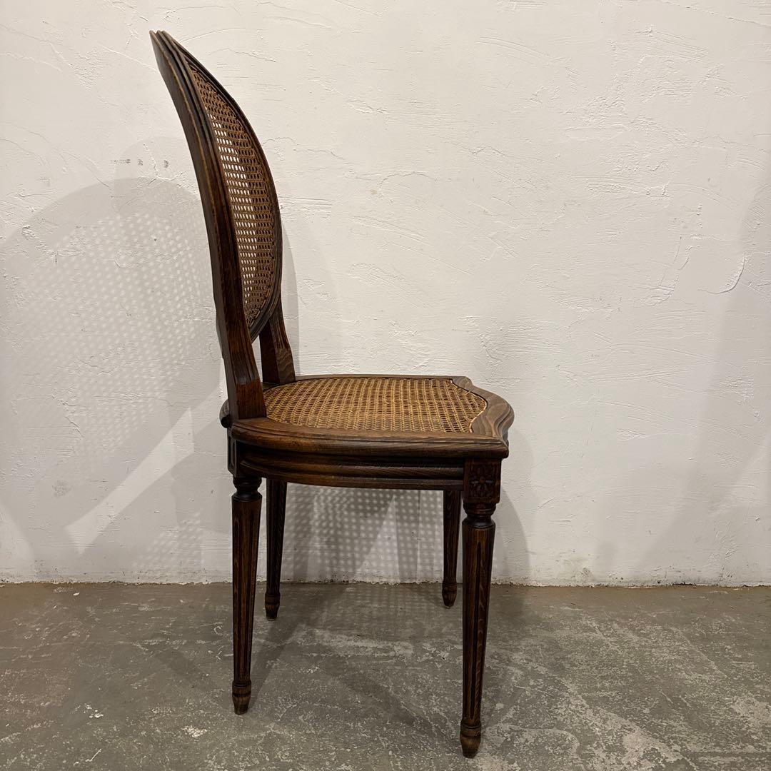 ヴィンテージ　ダイニングチェア　カフェチェア　ラタンチェア　3