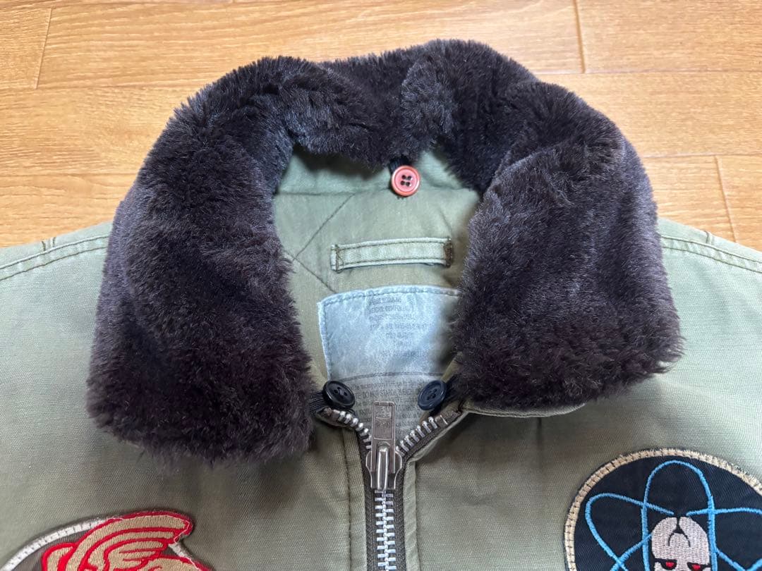 雰囲気抜群 フライトジャケット サイズLA 中綿　vintage