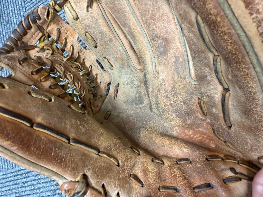 ☆旧ロゴ布タグ☆久保田スラッガー 野球グローブ レトロ硬式用