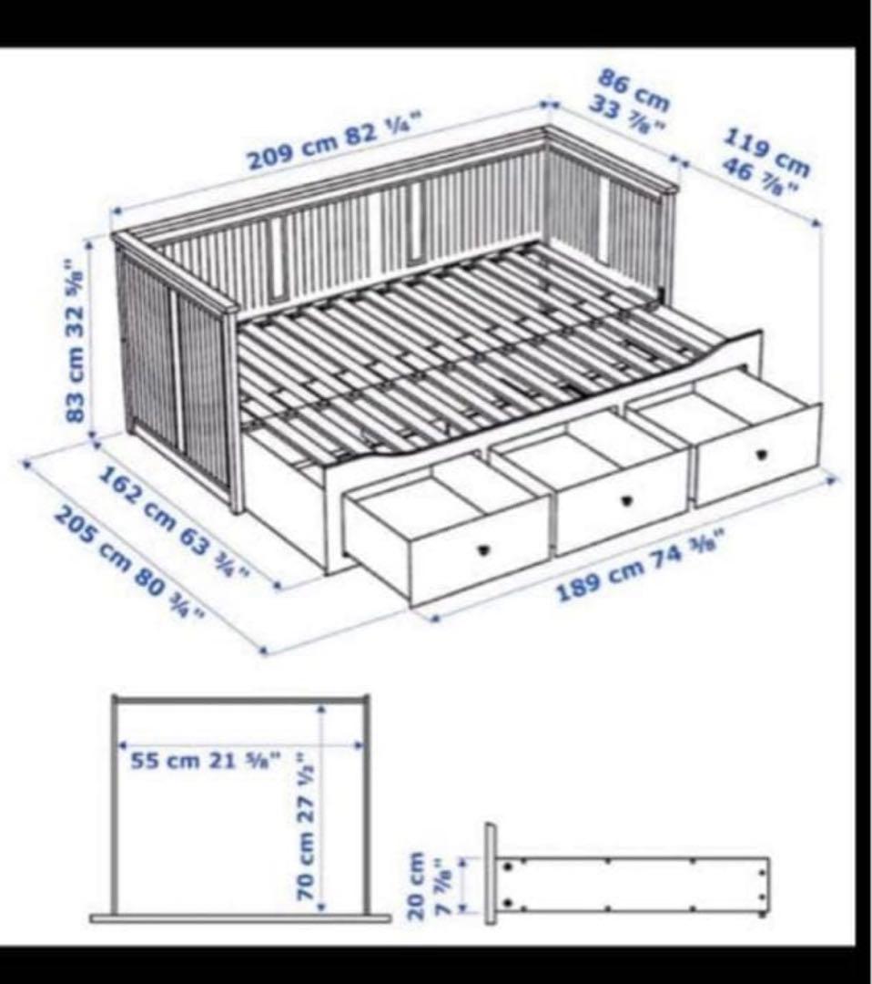 IKEA ヘムネス　ソファベッド⭐︎神戸市内引取のみ