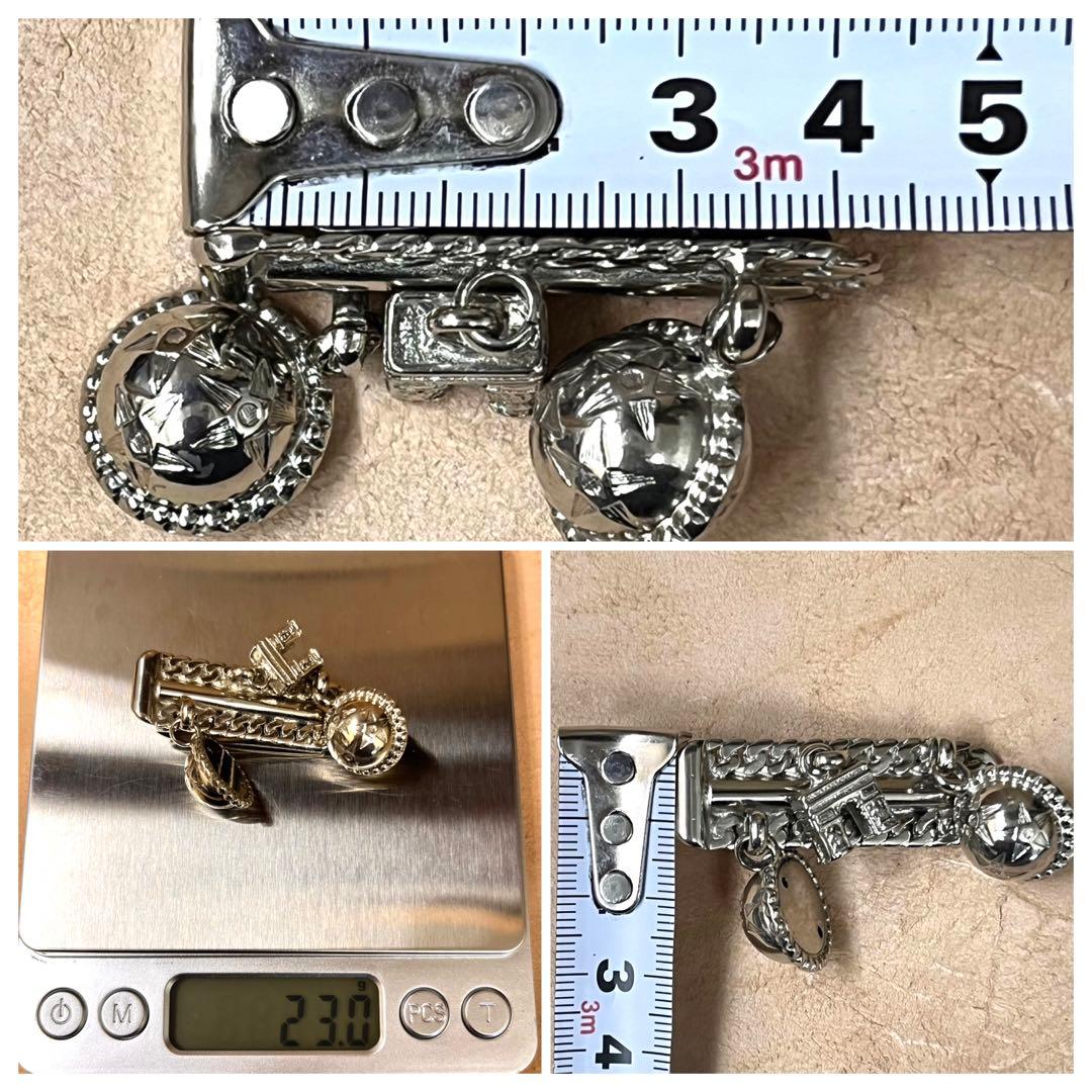 ヴィンテージ セリーヌ CELINE ブローチ マネークリップ 凱旋門