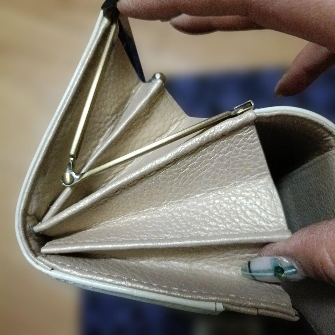 ANNA SUI エンボス花柄 長財布 ベージュ