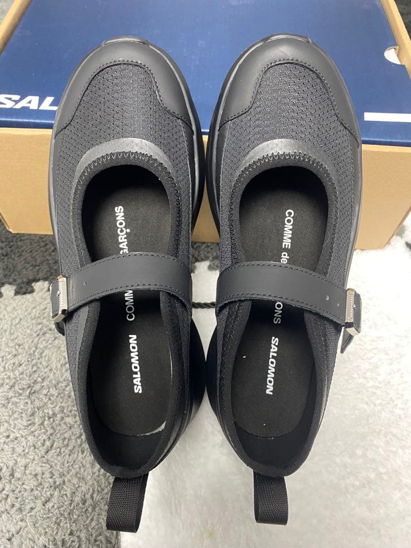 SALOMON COMME DES GARCONS ブラック スニーカー