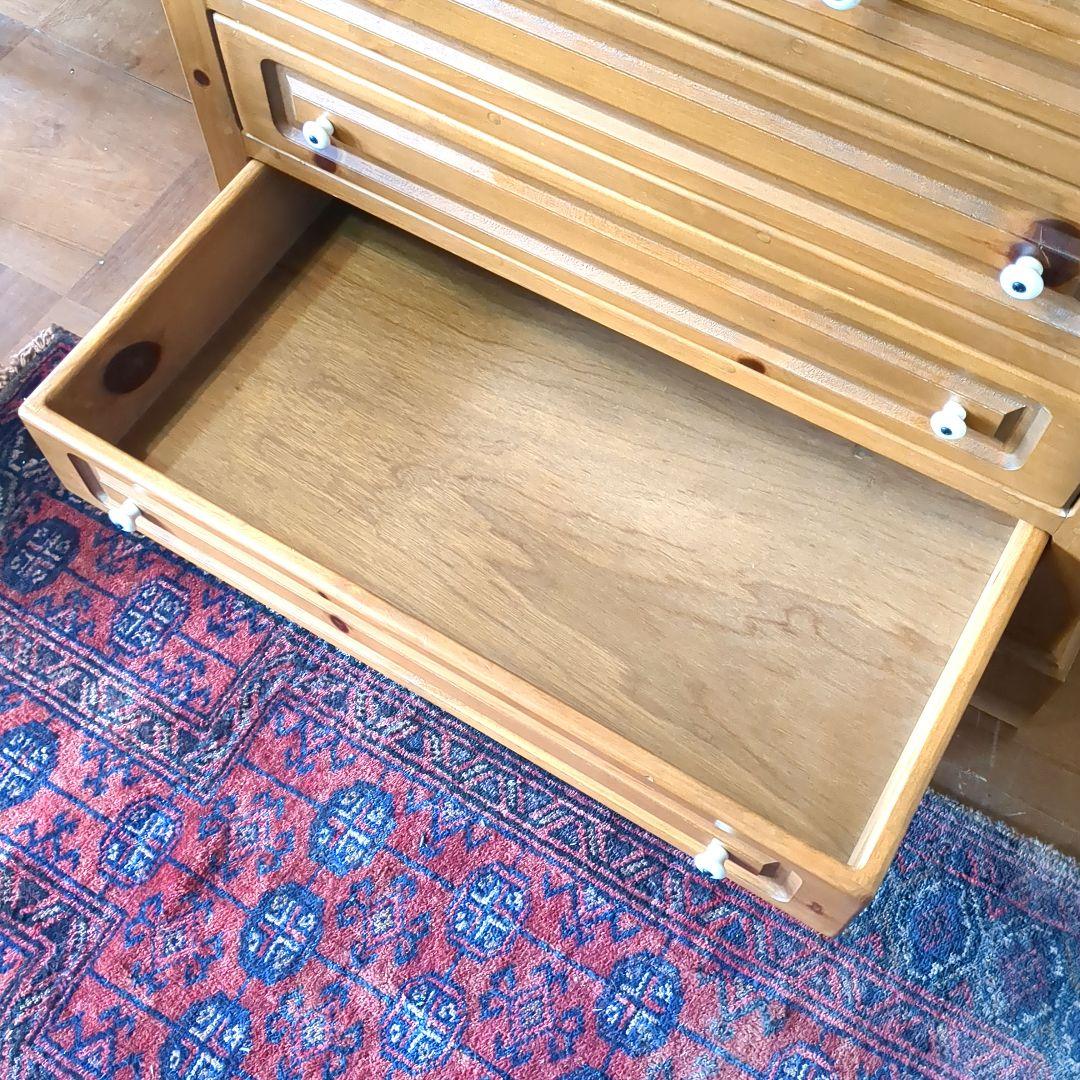 パイン材 4段チェスト 箪笥 カントリー