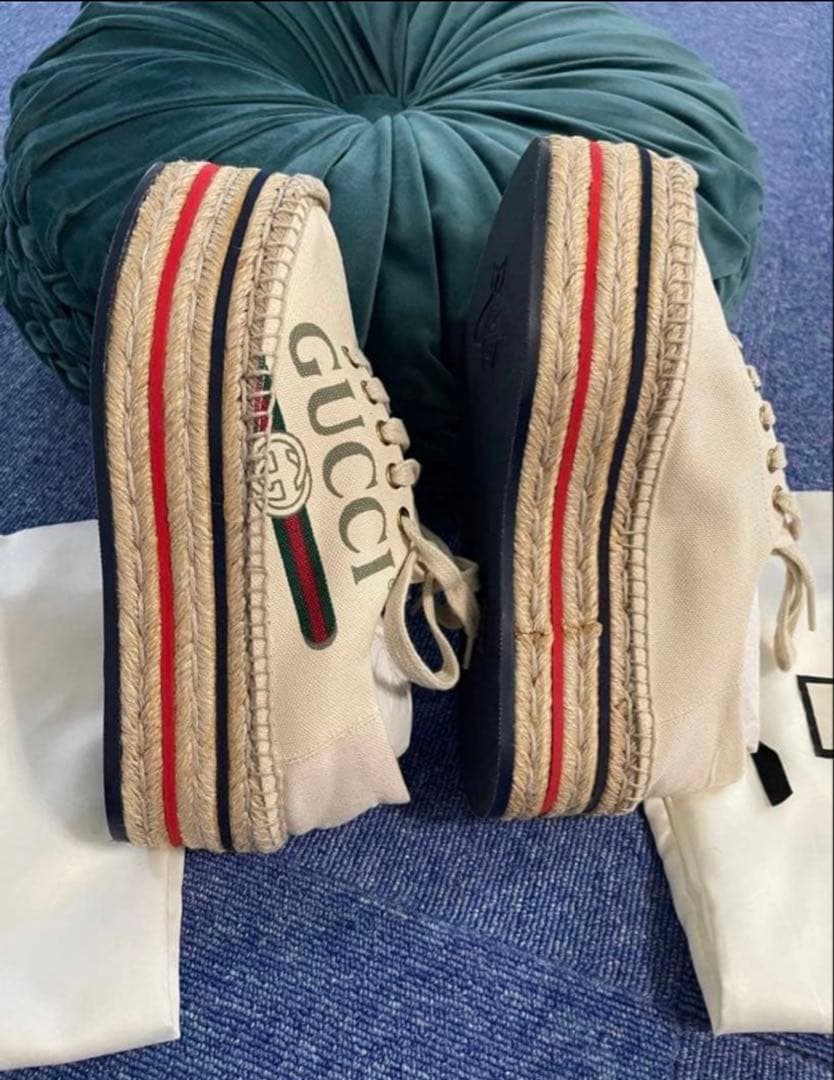 GUCCI 厚底スニーカー 23.5 美品