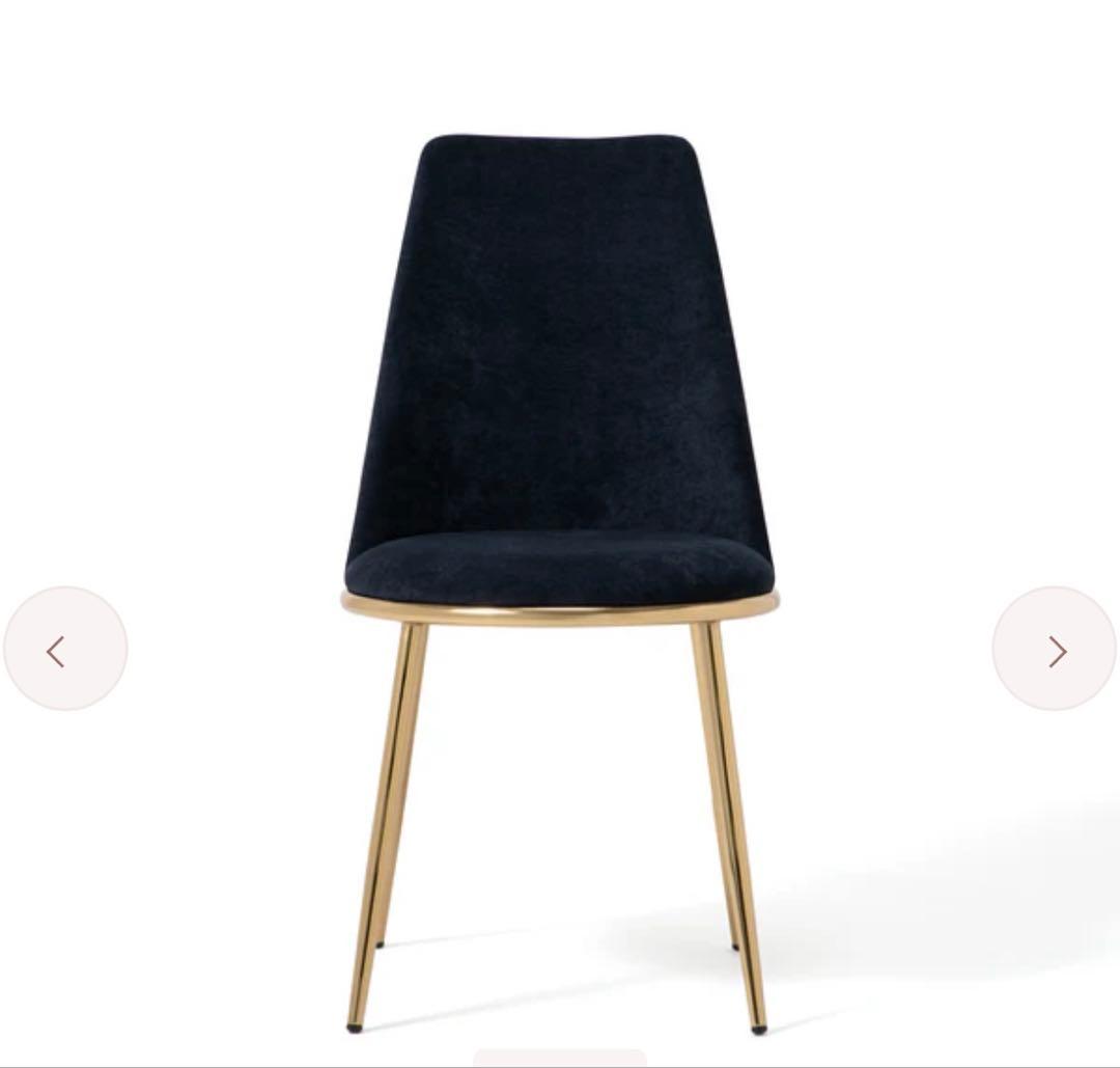 【美品】Francfrancフェリシテ チェア ネイビー　2脚