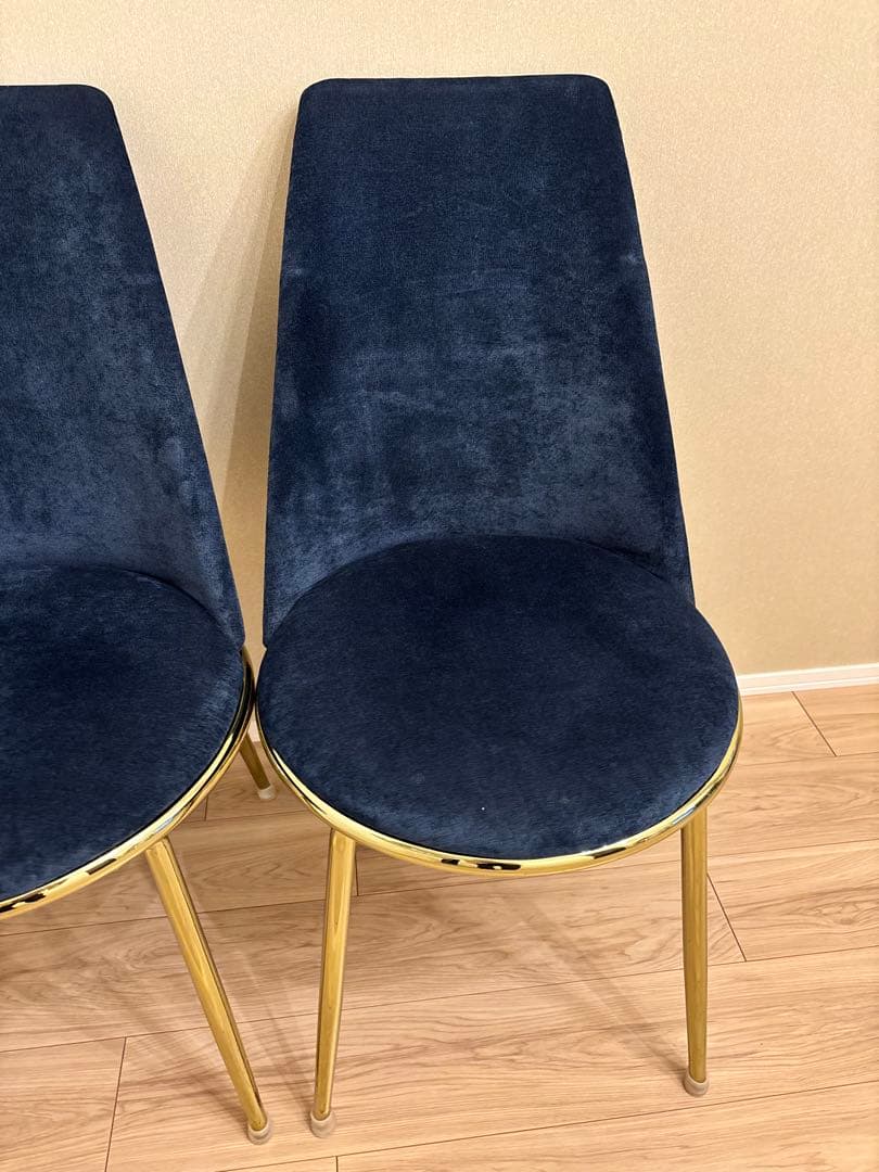 【美品】Francfrancフェリシテ チェア ネイビー　2脚