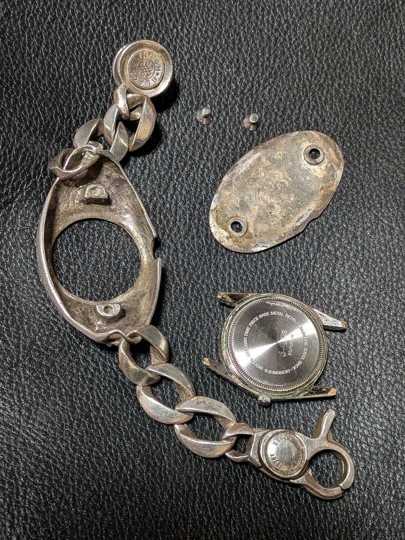 KEN様専用シルバー925 ウォッチクロス柄 ブラッケンリッチ 蓋無 可動