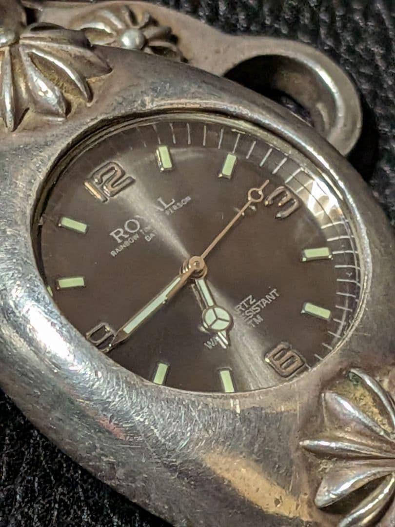 KEN様専用シルバー925 ウォッチクロス柄 ブラッケンリッチ 蓋無 可動