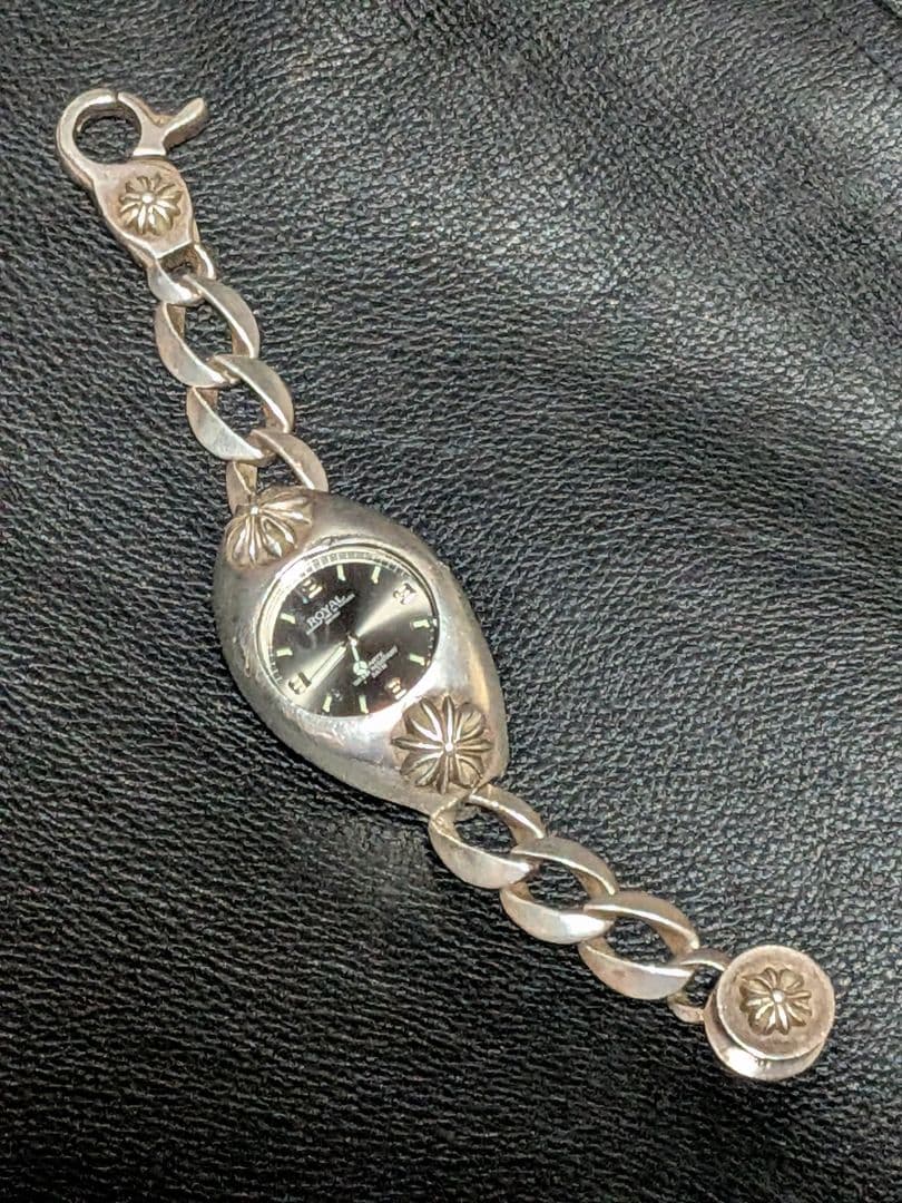 KEN様専用シルバー925 ウォッチクロス柄 ブラッケンリッチ 蓋無 可動