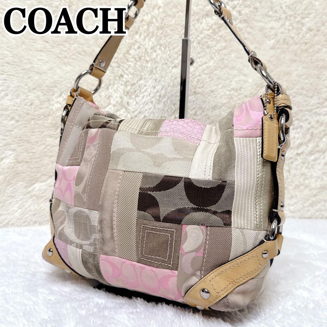 COACH Patchwork Signature Shoulder Bag