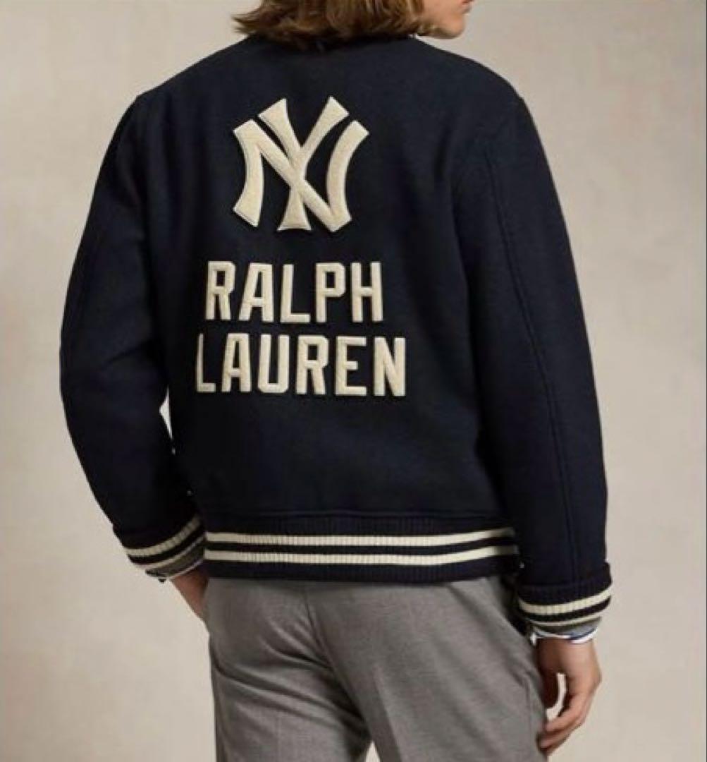 希少　POLO RALPHLAUREN Yankees JK S→M スタジャン