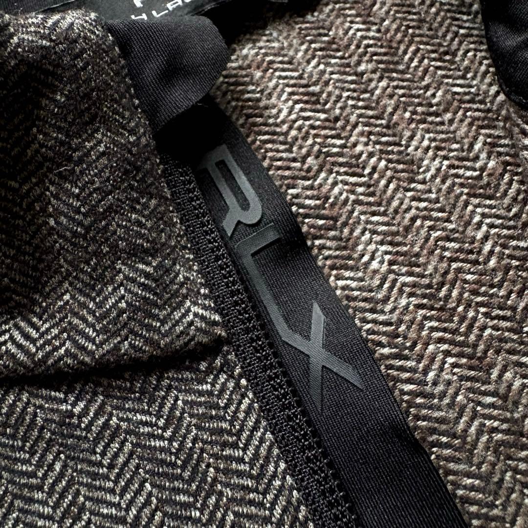 ★L相当★ ラルフローレン ゴルフ ヘリンボーン ハーフジップ ストレッチ 灰色