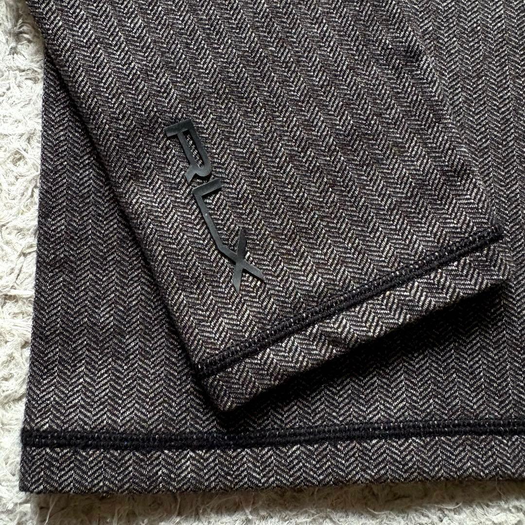 ★L相当★ ラルフローレン ゴルフ ヘリンボーン ハーフジップ ストレッチ 灰色