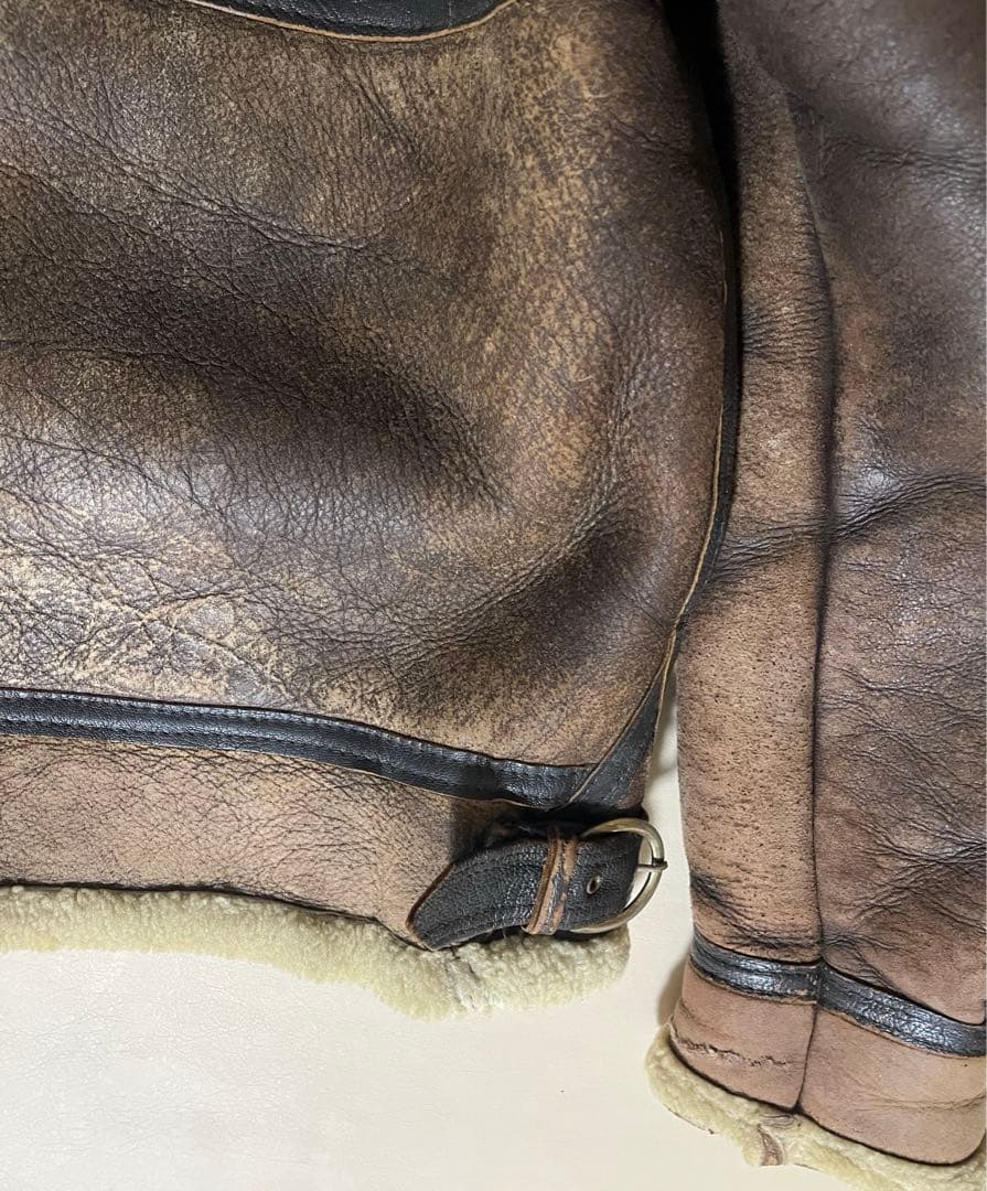 insignia leather ミリタリー B-3 フライトジャケット　70s