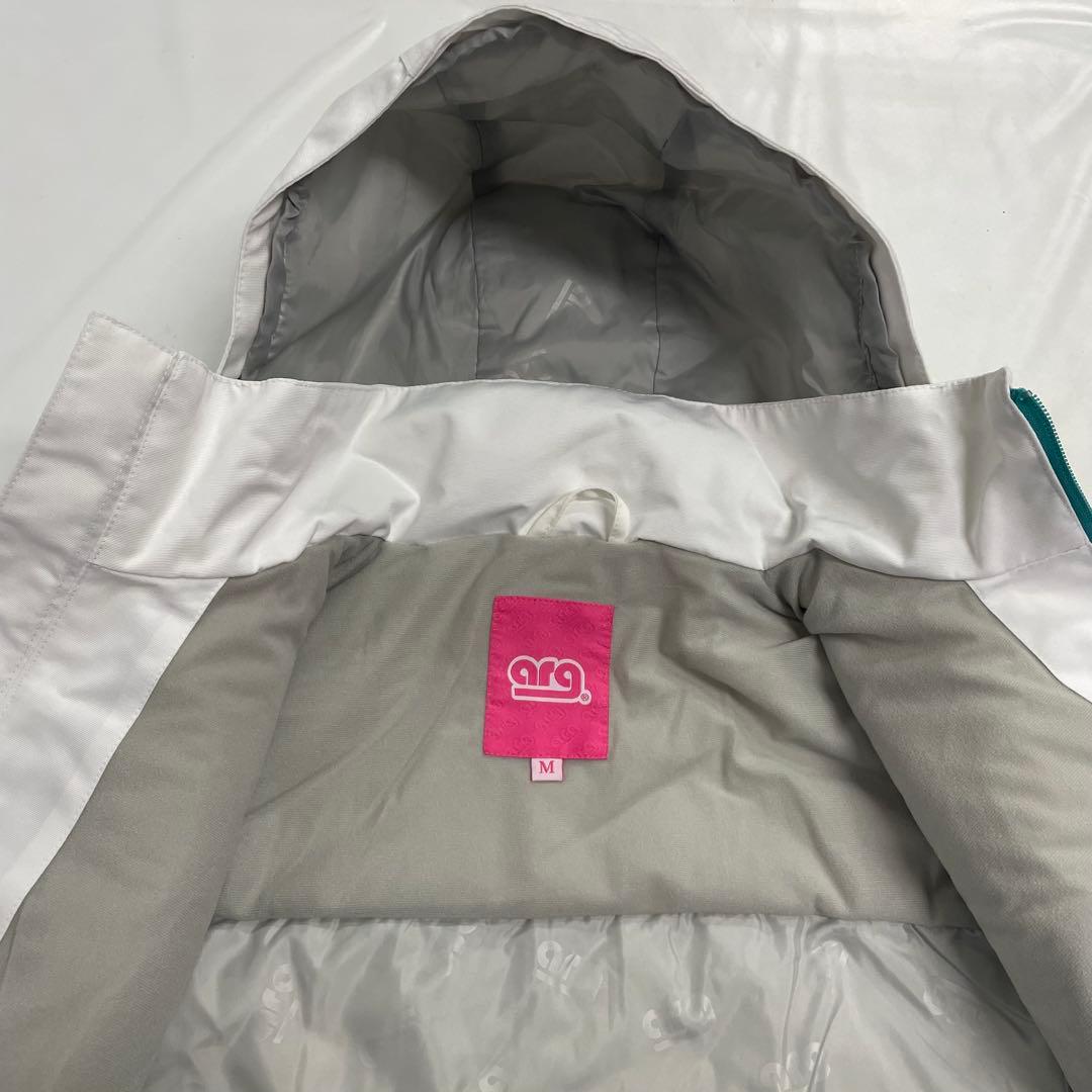 arg スノーボードウェア ジャケット M 白 ARJ13002 ①