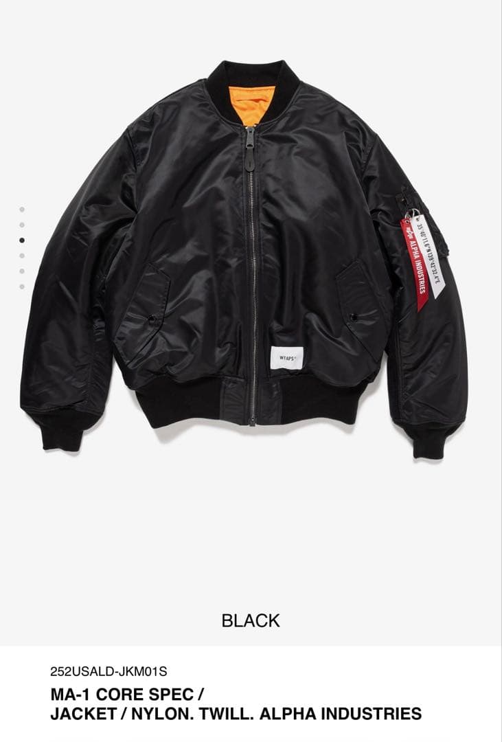 初売り WTAPS ALPHA MA-1 CORE SPEC / JACKET
