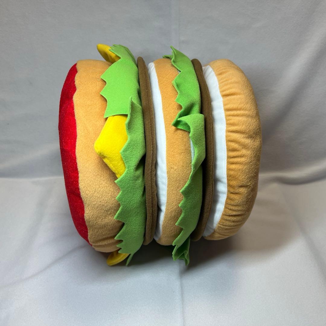 非売品）マクドナルド ハンバーガー ビックマック クッション 高27直径