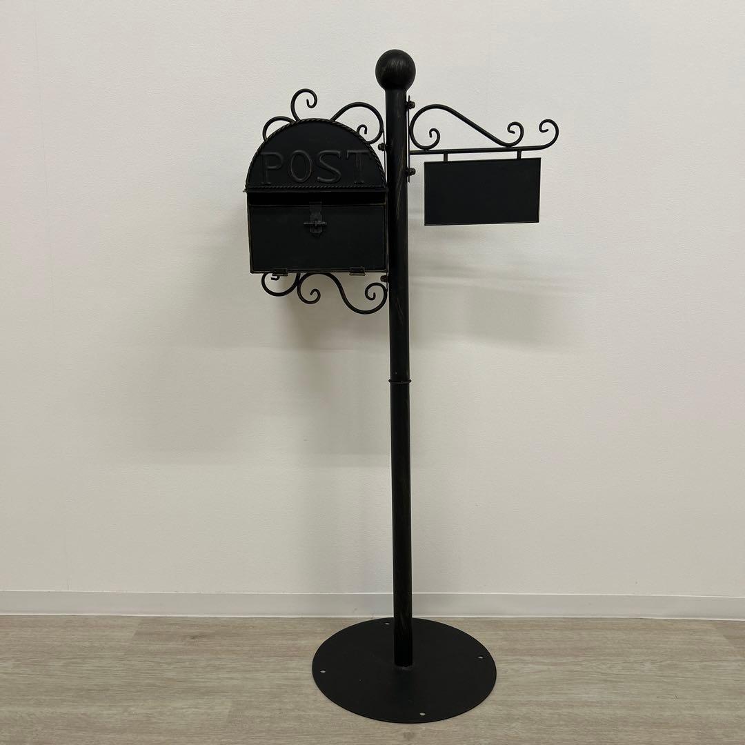 展示品☆オシャレなポールポスト 郵便受 郵便ポスト アンティーク風