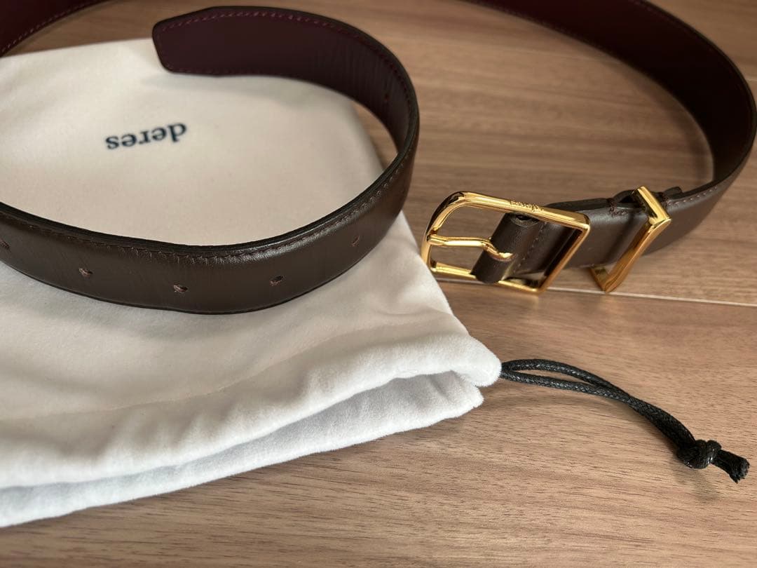 deres ベルト　ブラウン