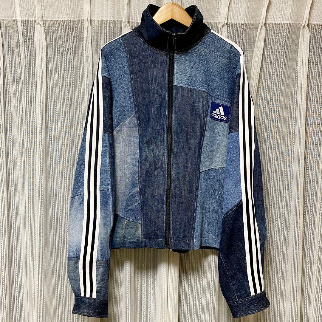 一点物 adidas 再構築 リメイク トラックジャケット デサント ジャージ