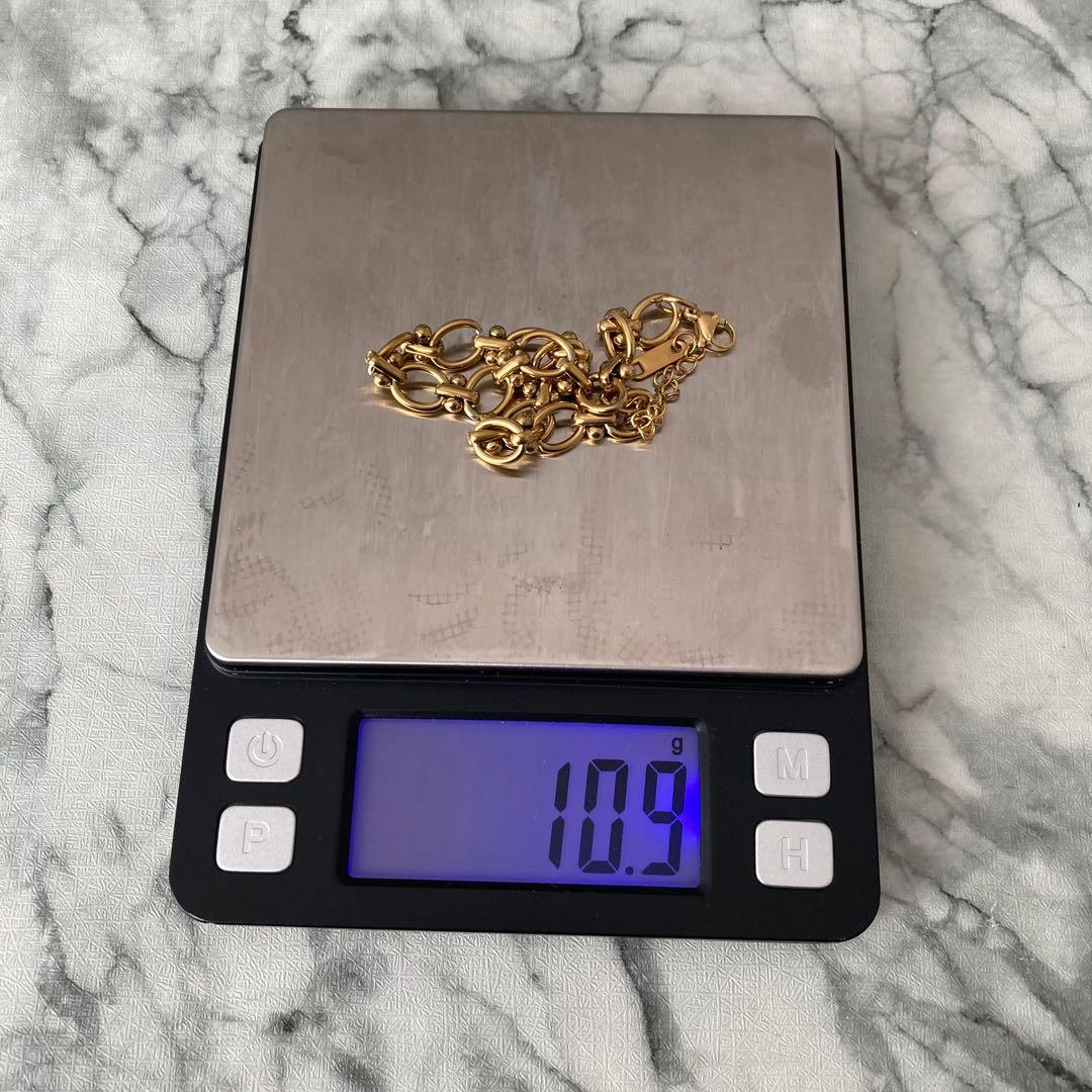 遺品整理　K18刻印　ブレスレット　22cm