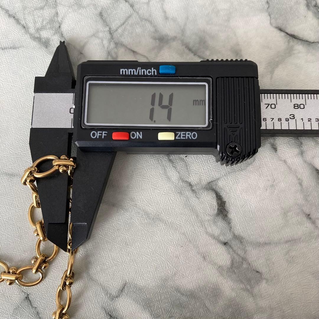 遺品整理　K18刻印　ブレスレット　22cm