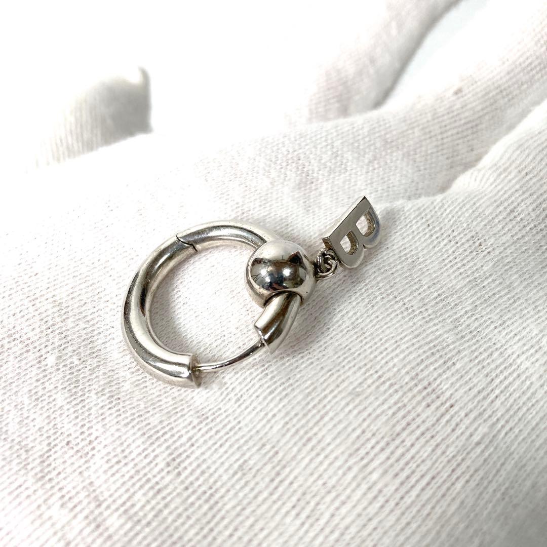 BALENCIAGA バレンシアガ フープピアス Bロゴ 片耳