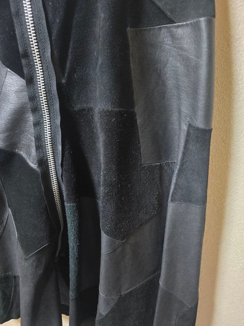 tricot COMME des GARCONS レザーパッチワークスカート