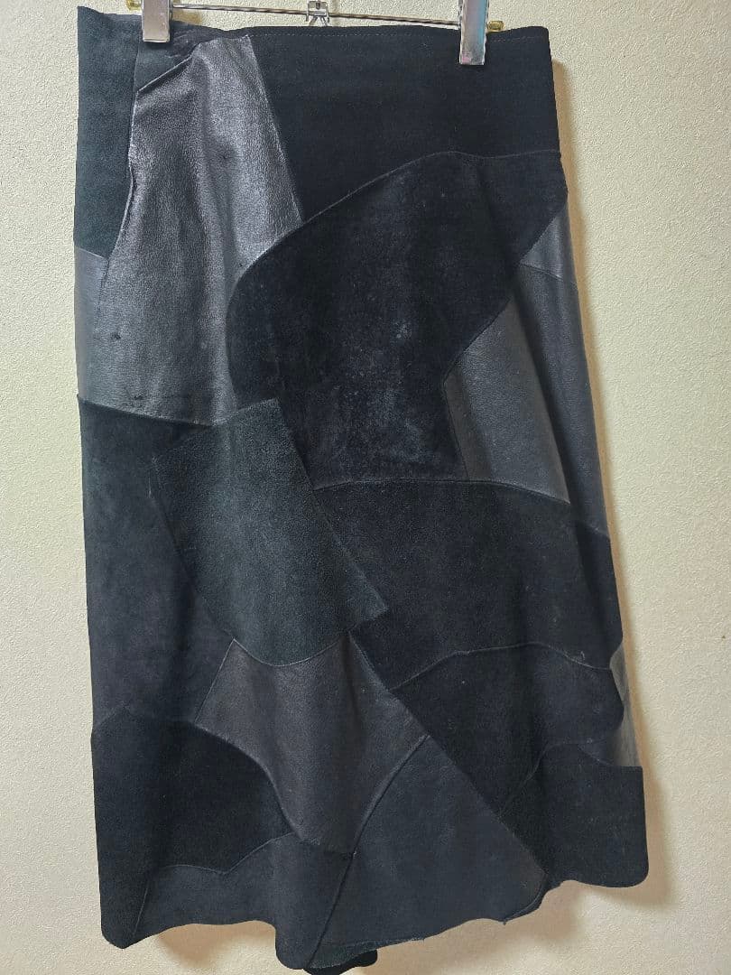 tricot COMME des GARCONS レザーパッチワークスカート