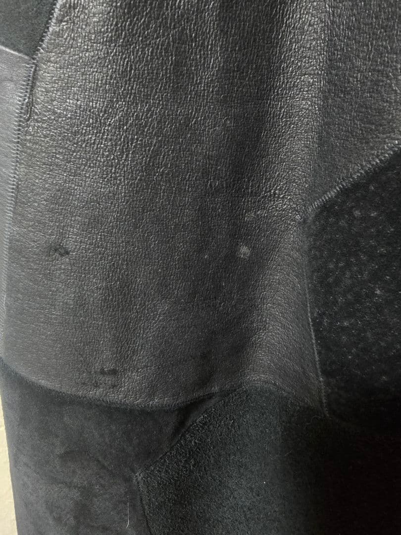 tricot COMME des GARCONS レザーパッチワークスカート