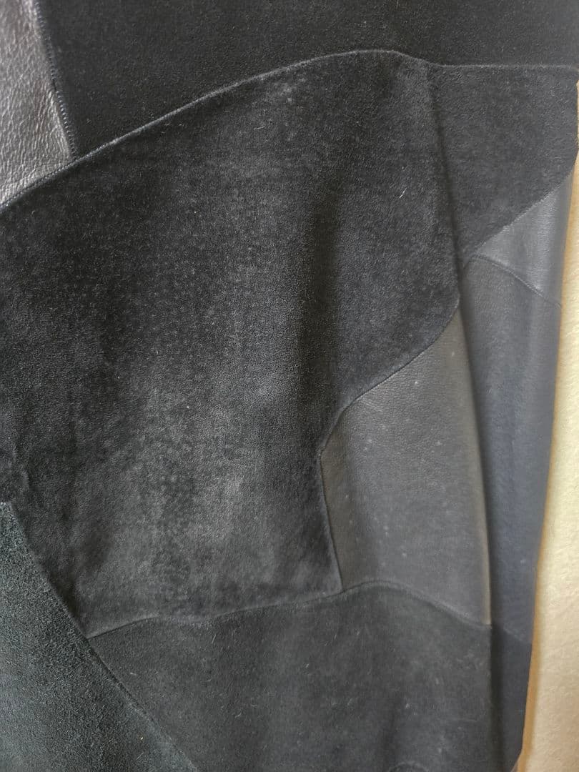 tricot COMME des GARCONS レザーパッチワークスカート