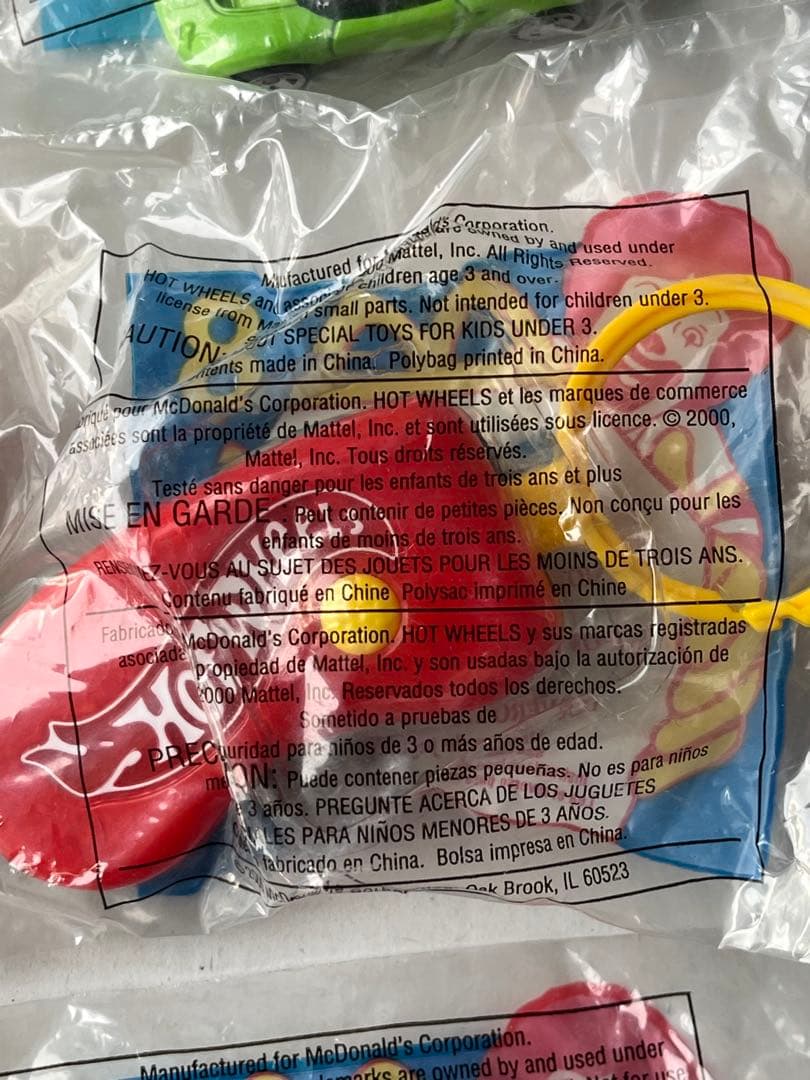 マクドナルド 米国 ハッピーセット 2000年 ホットウィール 全16個