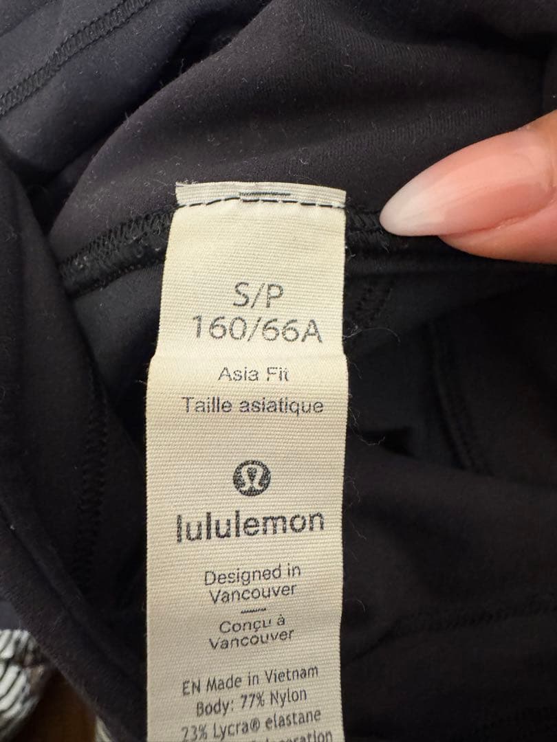 lululemon ブラック レギンス S/P