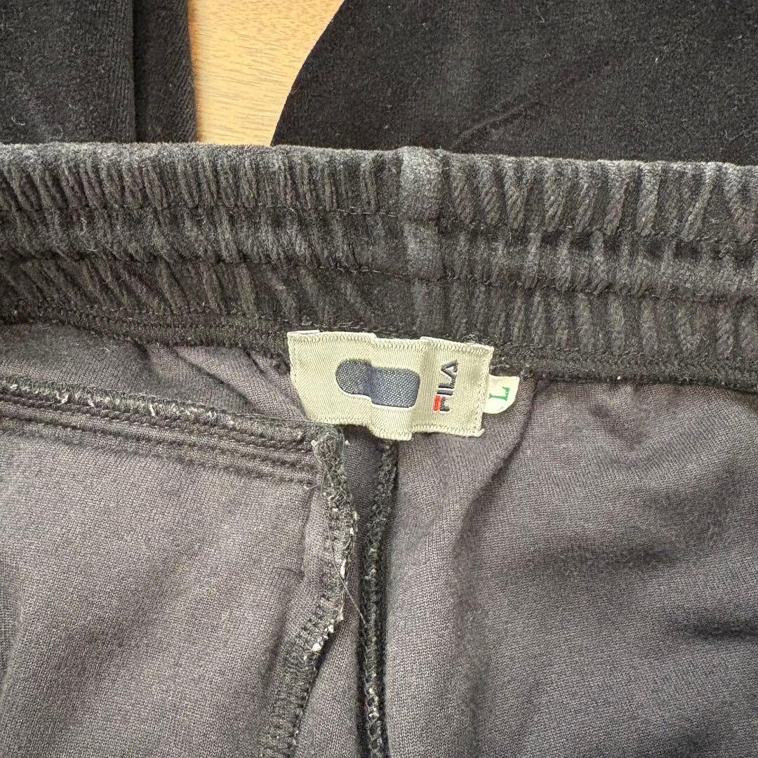 希少 FILA セットアップ ベロア ブラック L 90s 00s NAS