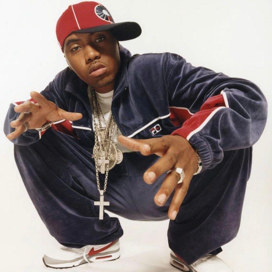 希少 FILA セットアップ ベロア ブラック L 90s 00s NAS