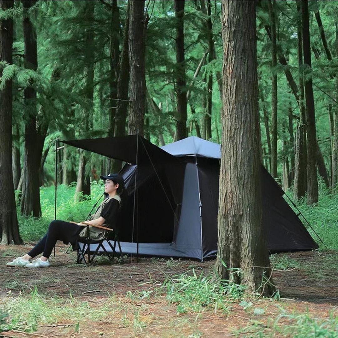 C*ア様 【30秒で簡単設置！】快適性を追求したロッジ型キャンプテント｜BT01