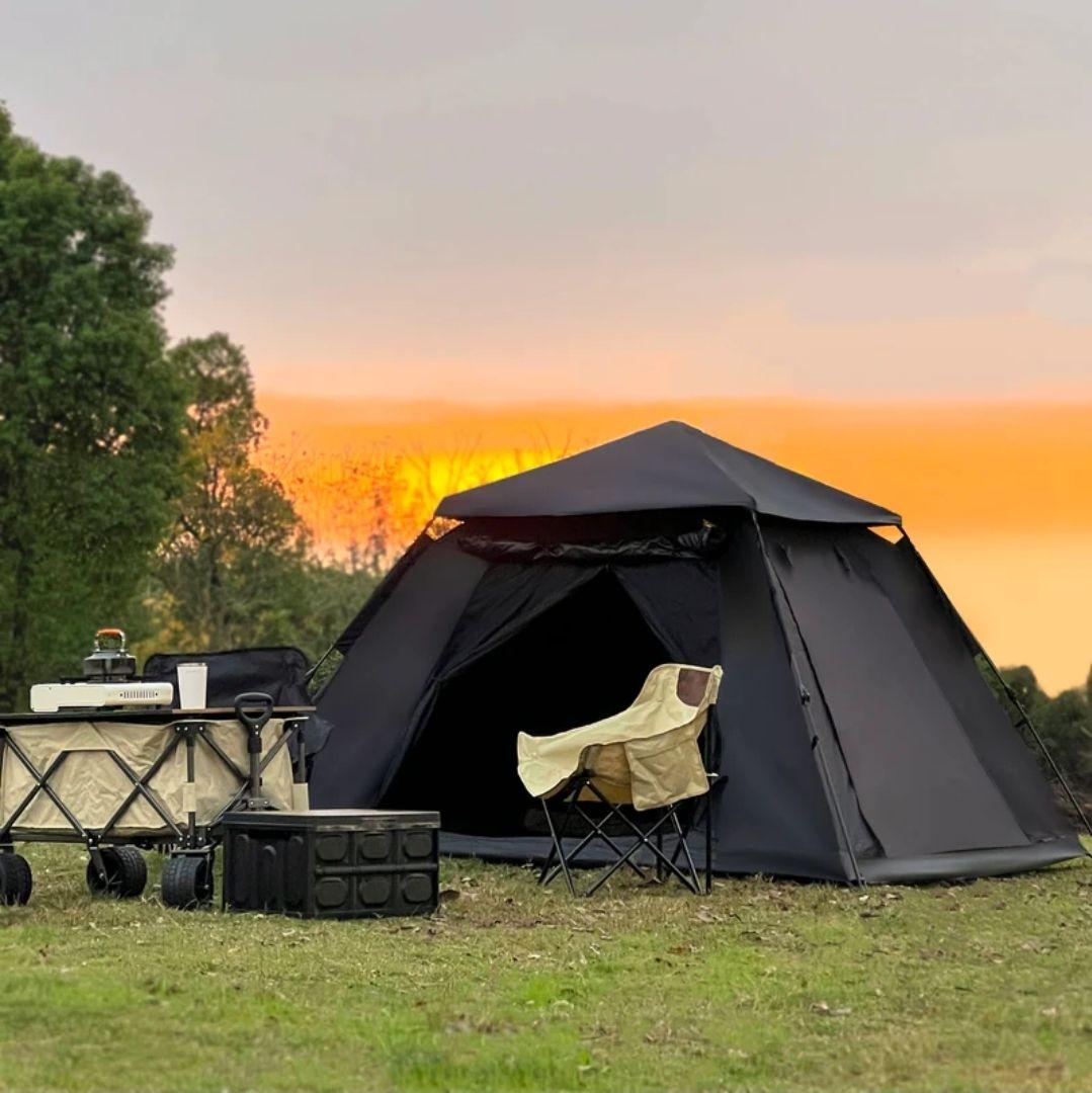 C*ア様 【30秒で簡単設置！】快適性を追求したロッジ型キャンプテント｜BT01