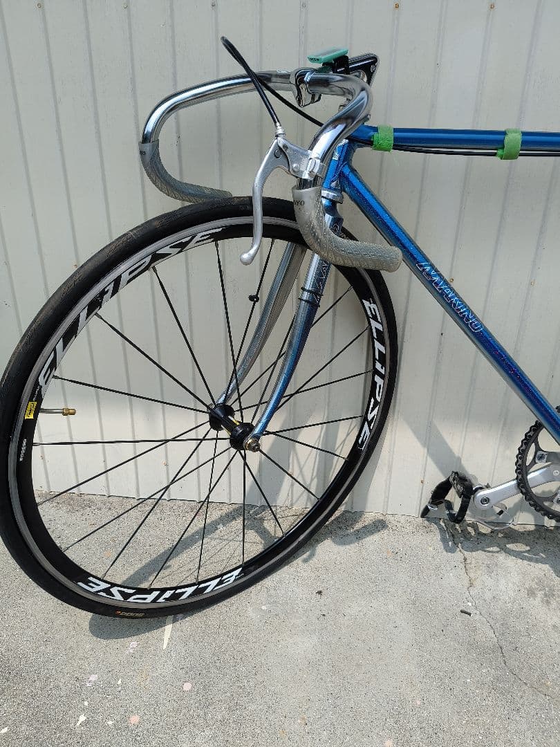 マキノ　スポーツロードバイク 青 ELLIPSEホイール