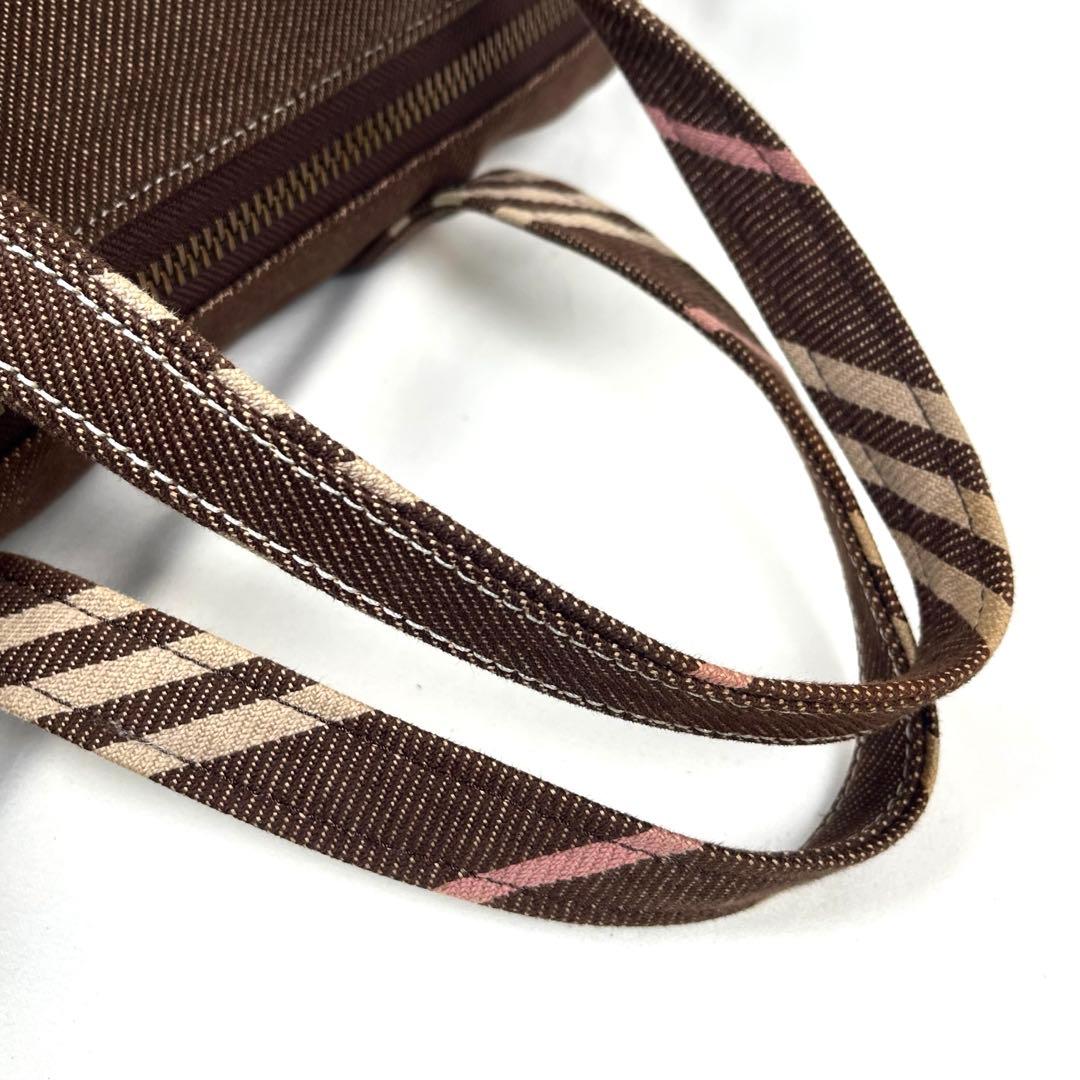 バーバリーブルーレーベル ミニボストンバッグ ホースロゴ キャンバス