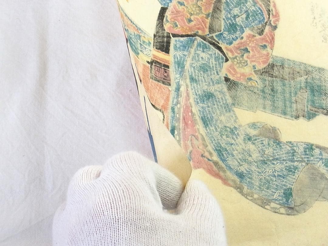 【浮世絵・木版画】渓斎英泉 江戸名所仇競 芝神明の繁昌 美人画 アンティーク