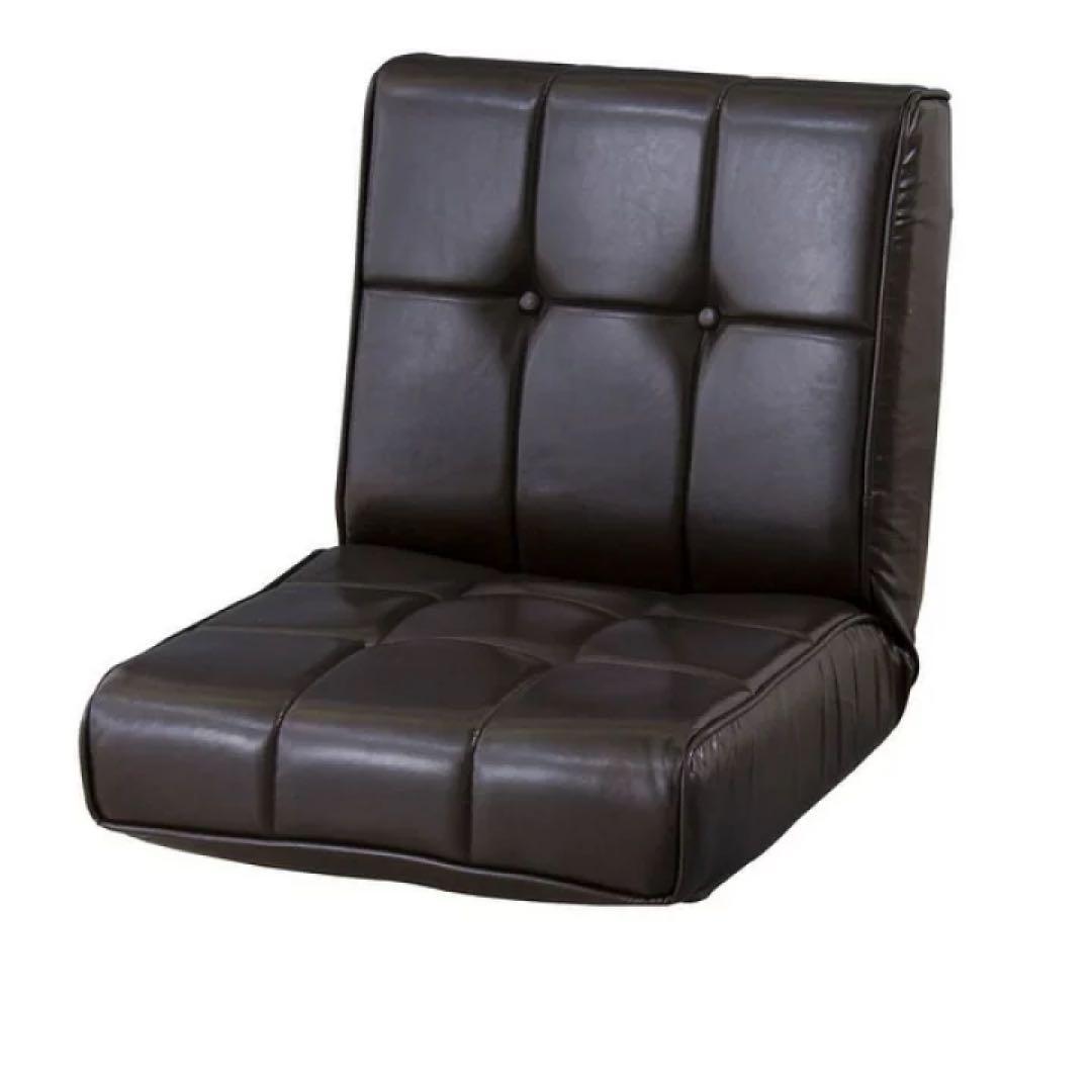 RKC-937LBR レザー ブラウン 座椅子 フロアチェア リクライニング