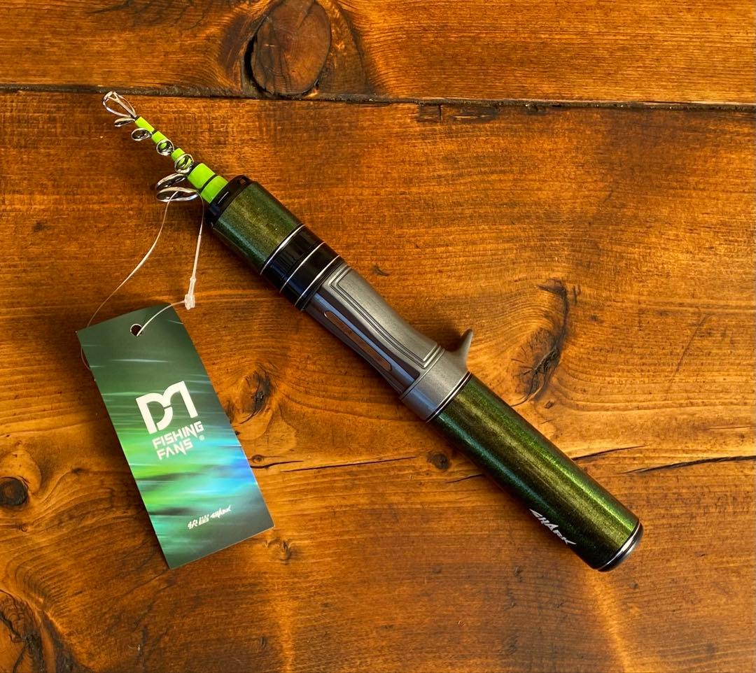 超コンパクト　トラウトロッド　5ft6inchベイトロッド グリーン　渓流釣り