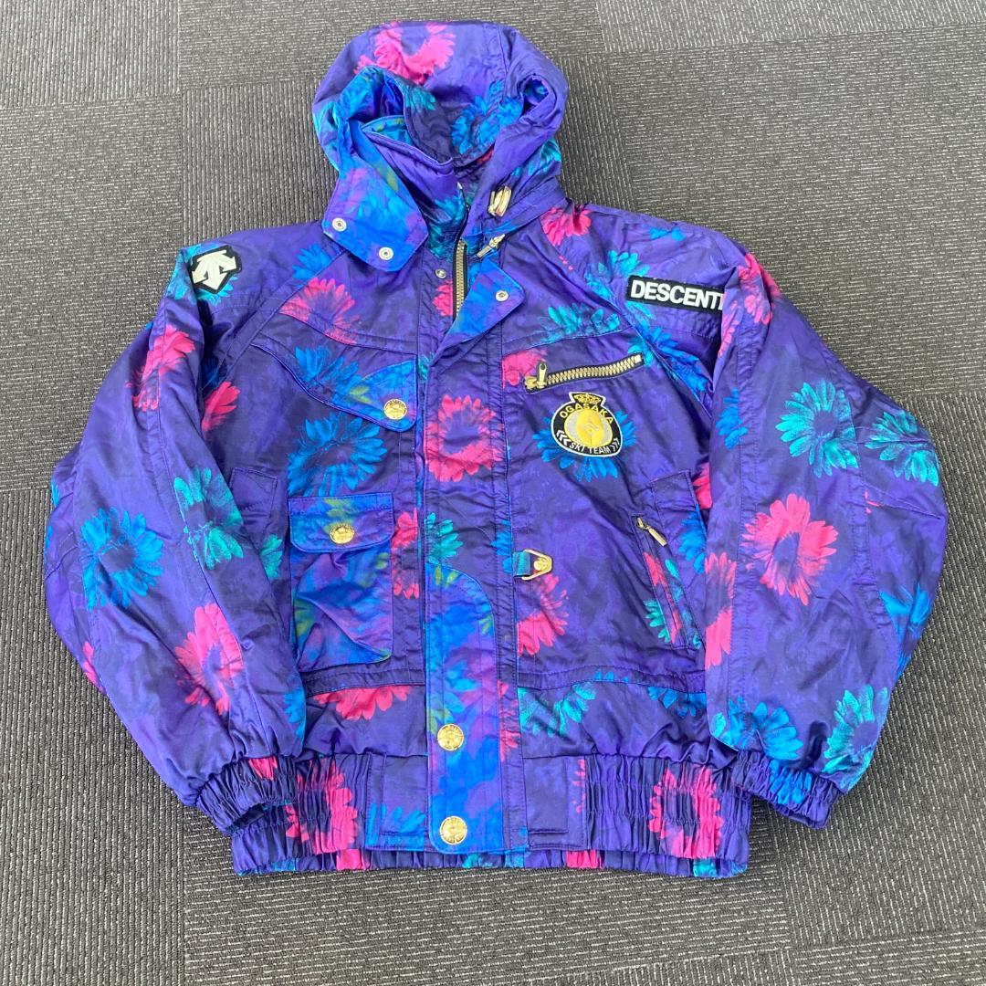 DESCENTE OGASAKA SKI オガサカ スキーウェア 花柄 上下
