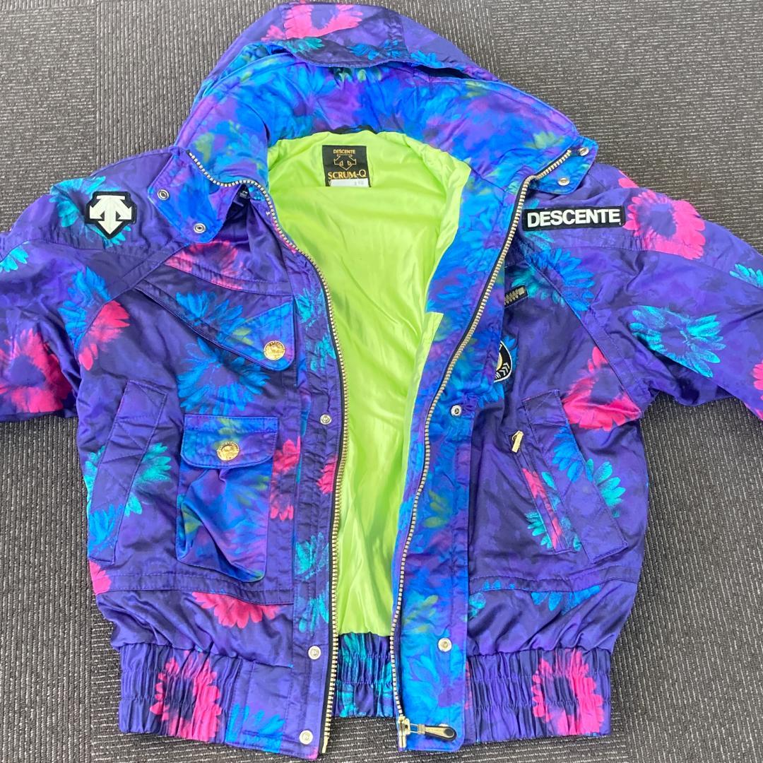 DESCENTE OGASAKA SKI オガサカ スキーウェア 花柄 上下